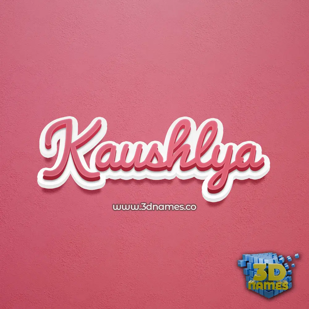 kaushlya in Red Scribble style - 3D name wallpaper kaushlya in Red Scribble style - 3D name wallpaper