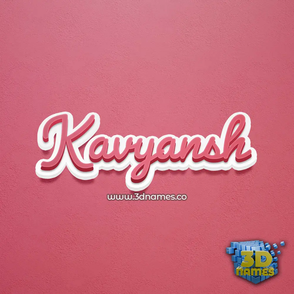 kavyansh in Red Scribble style - 3D name wallpaper kavyansh in Red Scribble style - 3D name wallpaper