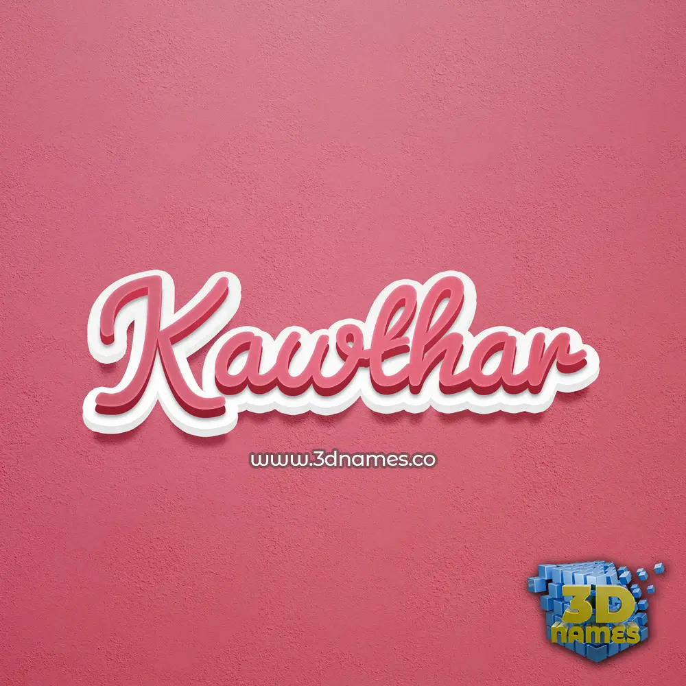 kawthar in Red Scribble style - 3D name wallpaper kawthar in Red Scribble style - 3D name wallpaper