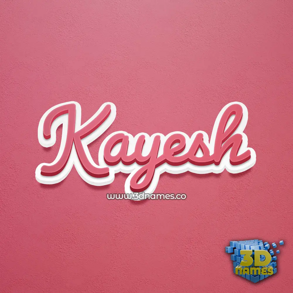 kayesh in Red Scribble style - 3D name wallpaper kayesh in Red Scribble style - 3D name wallpaper