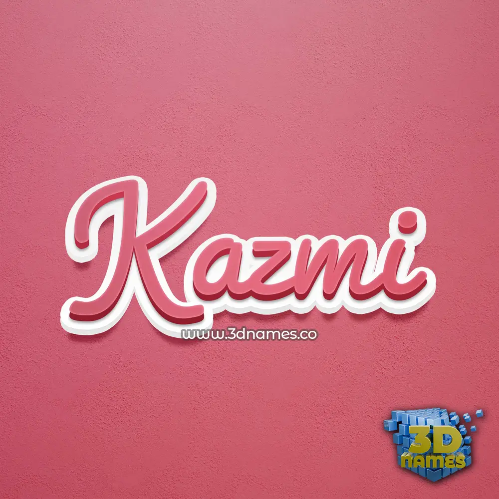 kazmi in Red Scribble style - 3D name wallpaper kazmi in Red Scribble style - 3D name wallpaper
