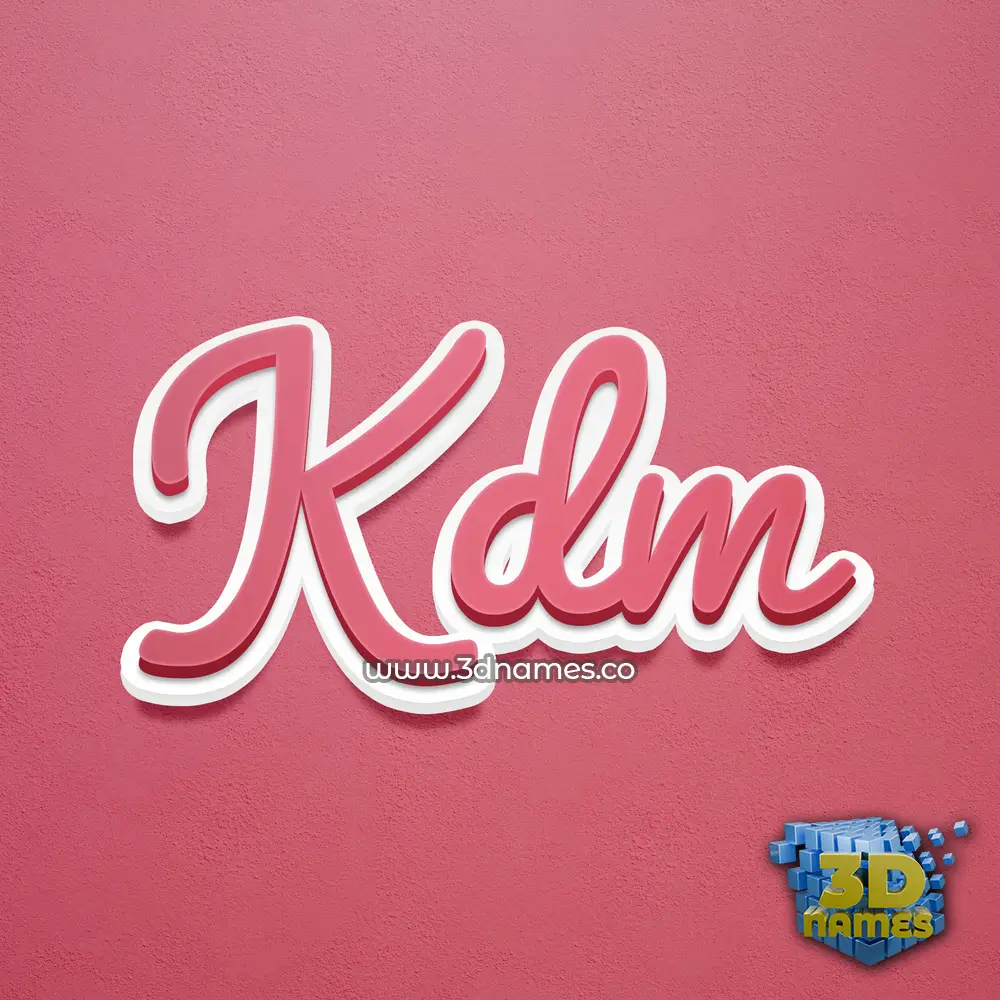 kdm in Red Scribble style - 3D name wallpaper kdm in Red Scribble style - 3D name wallpaper