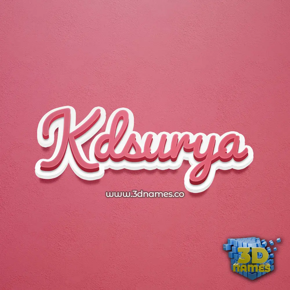 kdsurya in Red Scribble style - 3D name wallpaper kdsurya in Red Scribble style - 3D name wallpaper