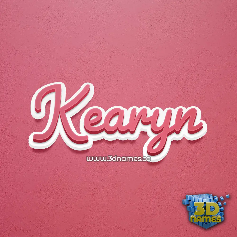 kearyn in Red Scribble style - 3D name wallpaper kearyn in Red Scribble style - 3D name wallpaper