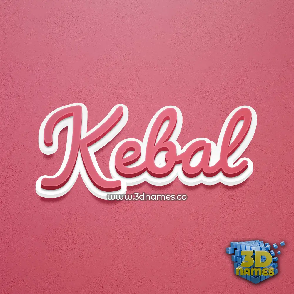 kebal in Red Scribble style - 3D name wallpaper kebal in Red Scribble style - 3D name wallpaper