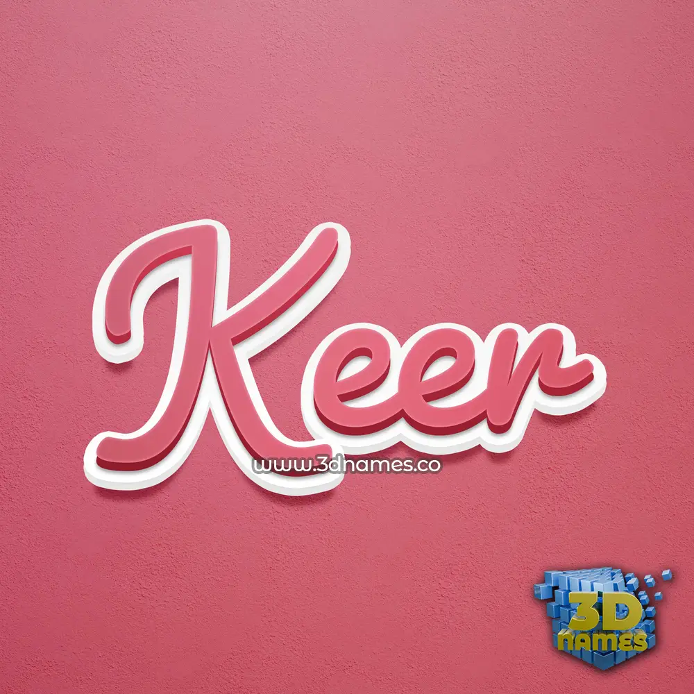 keer in Red Scribble style - 3D name wallpaper keer in Red Scribble style - 3D name wallpaper