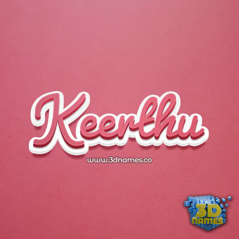 keerthu in Red Scribble style - 3D name wallpaper keerthu in Red Scribble style - 3D name wallpaper