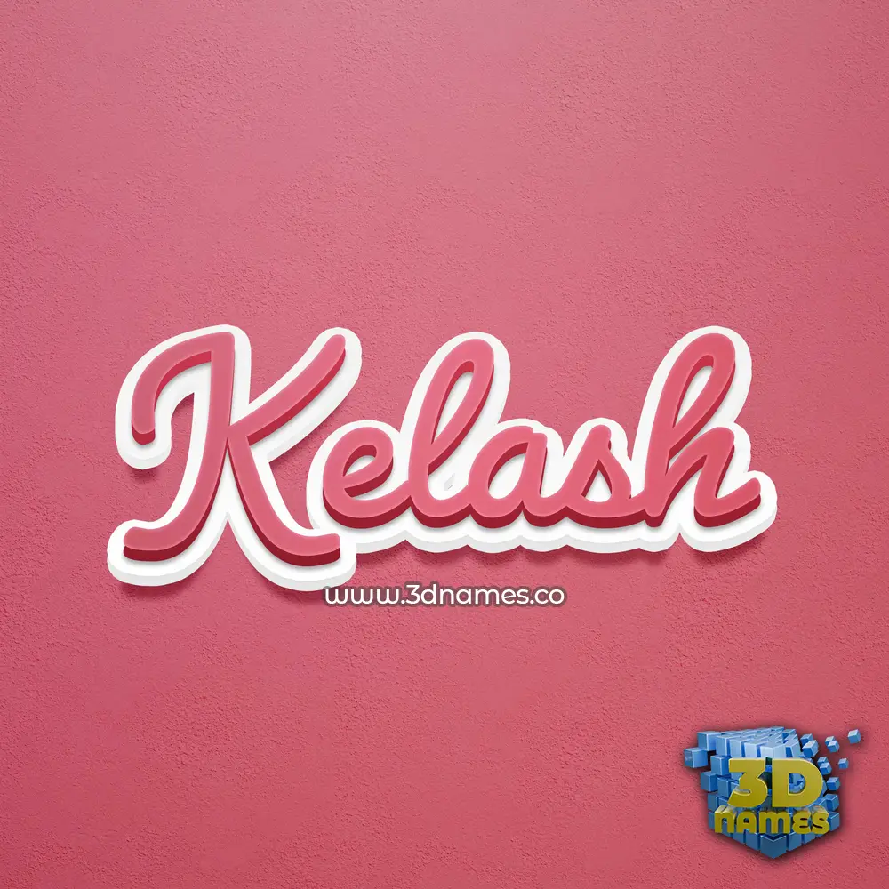 kelash in Red Scribble style - 3D name wallpaper kelash in Red Scribble style - 3D name wallpaper