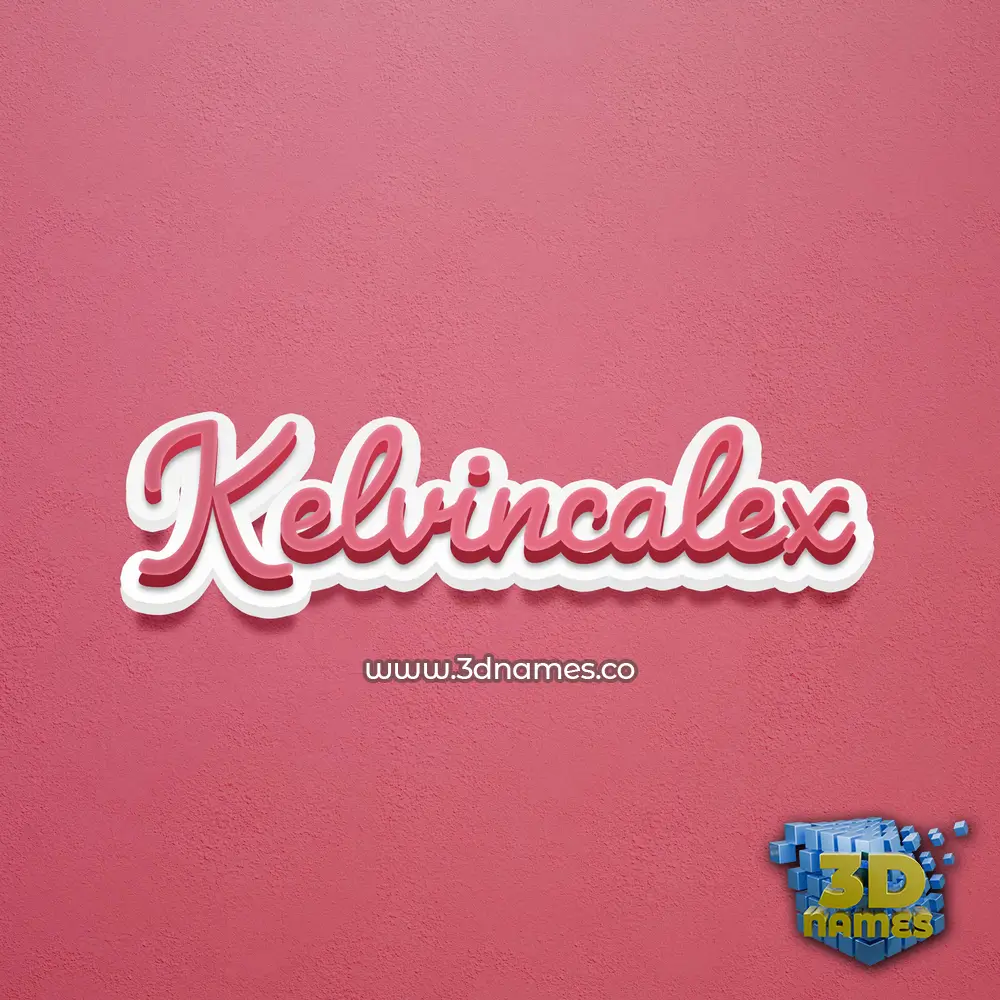 kelvincalex in Red Scribble style - 3D name wallpaper kelvincalex in Red Scribble style - 3D name wallpaper