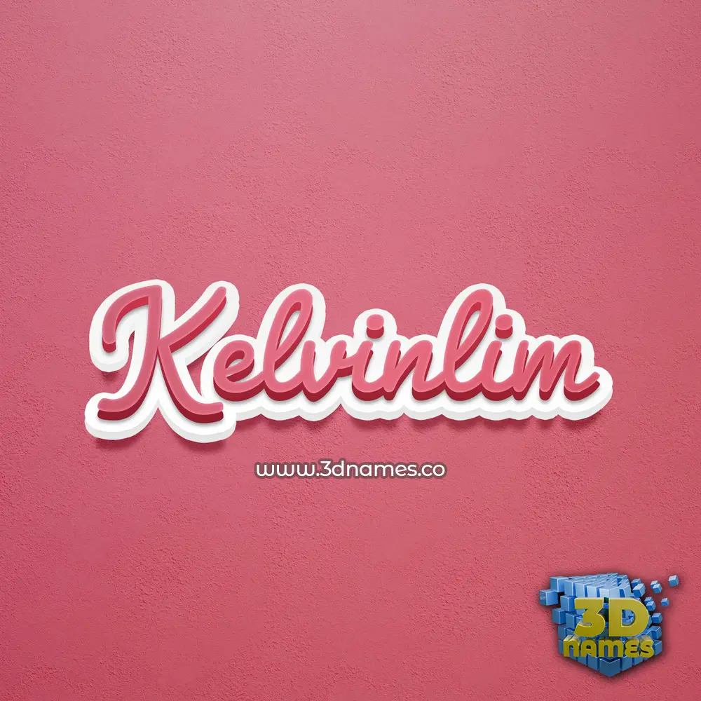 kelvinlim in Red Scribble style - 3D name wallpaper kelvinlim in Red Scribble style - 3D name wallpaper