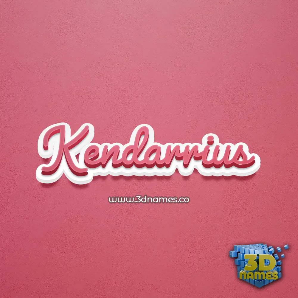 kendarrius in Red Scribble style - 3D name wallpaper kendarrius in Red Scribble style - 3D name wallpaper