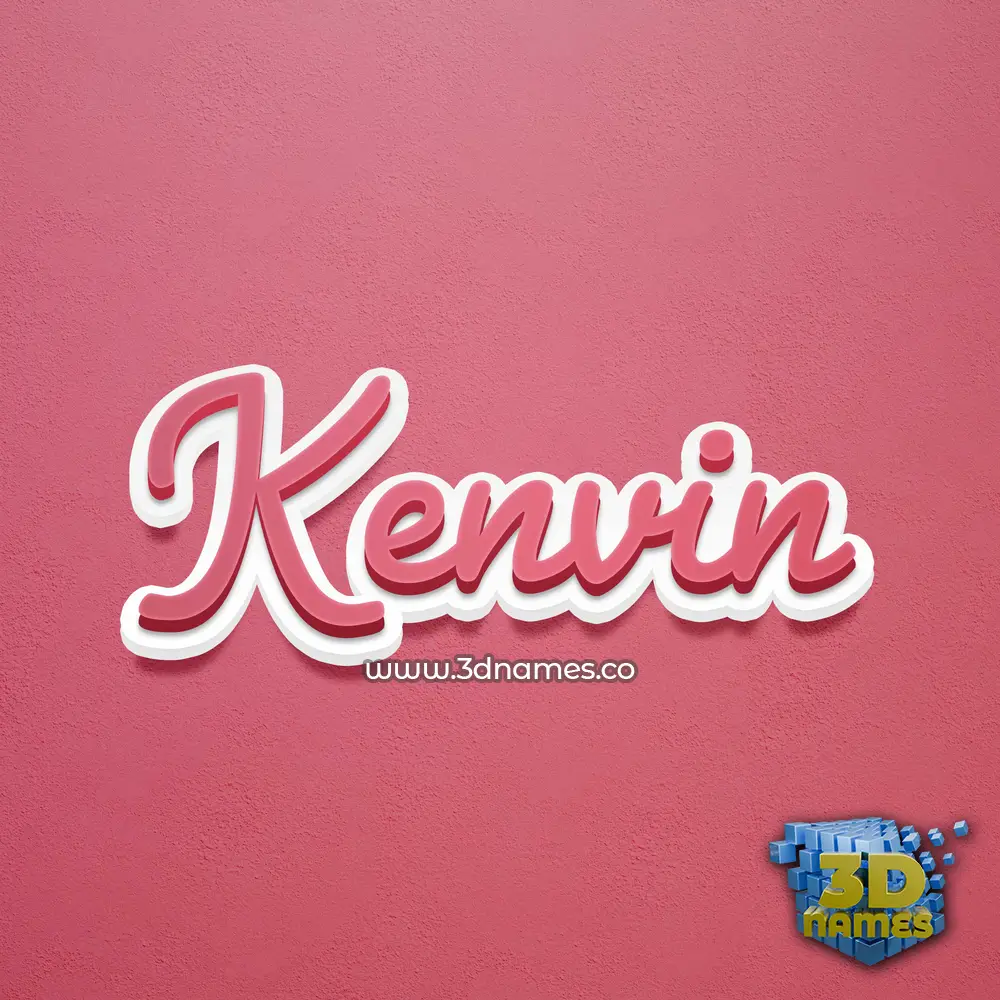 kenvin in Red Scribble style - 3D name wallpaper kenvin in Red Scribble style - 3D name wallpaper