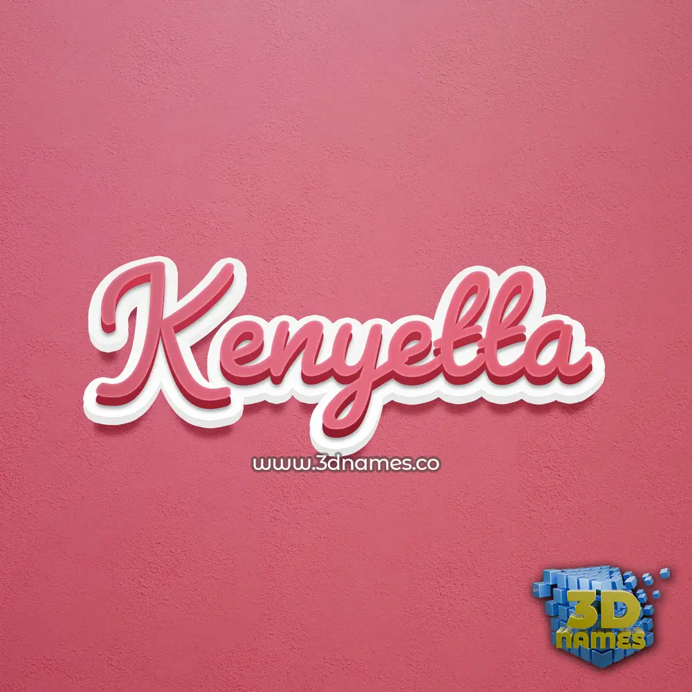 kenyetta in Red Scribble style - 3D name wallpaper kenyetta in Red Scribble style - 3D name wallpaper