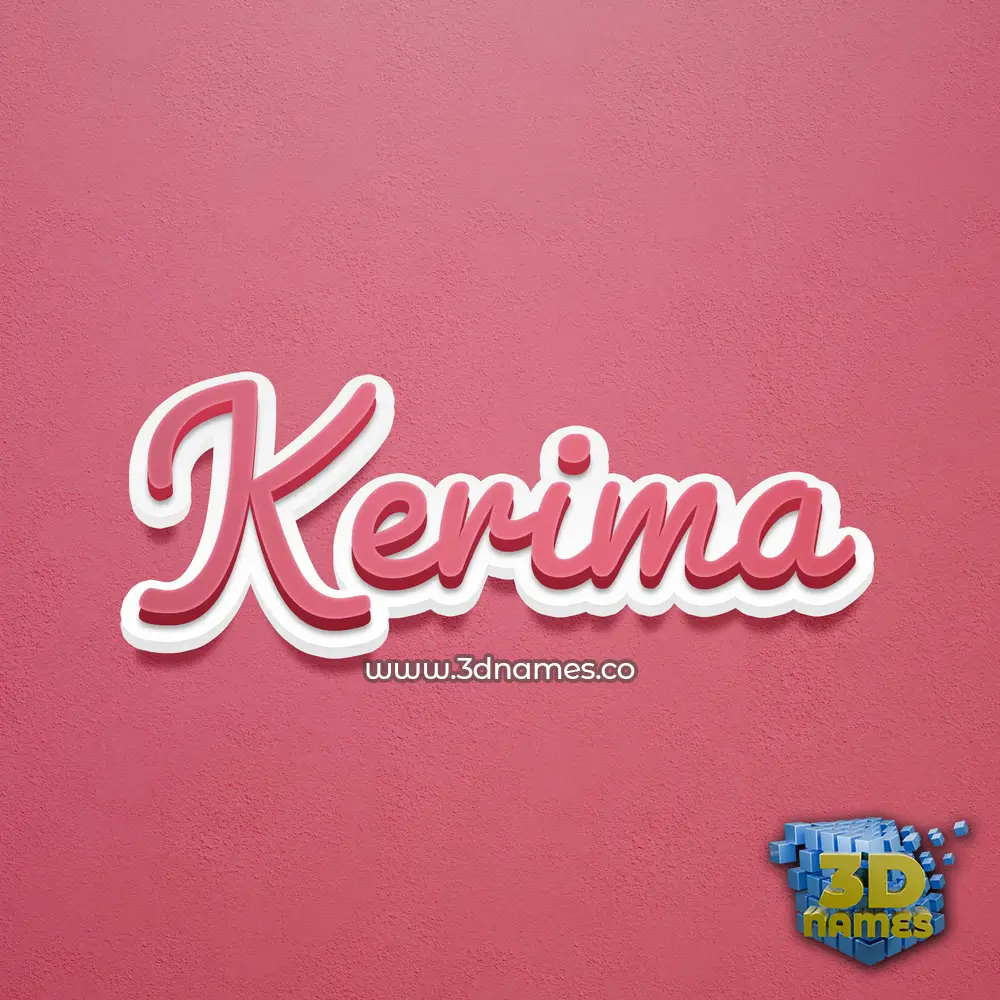 kerima in Red Scribble style - 3D name wallpaper kerima in Red Scribble style - 3D name wallpaper
