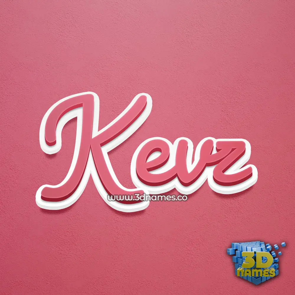 kevz in Red Scribble style - 3D name wallpaper kevz in Red Scribble style - 3D name wallpaper