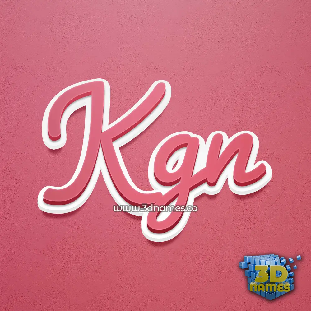 kgn in Red Scribble style - 3D name wallpaper kgn in Red Scribble style - 3D name wallpaper