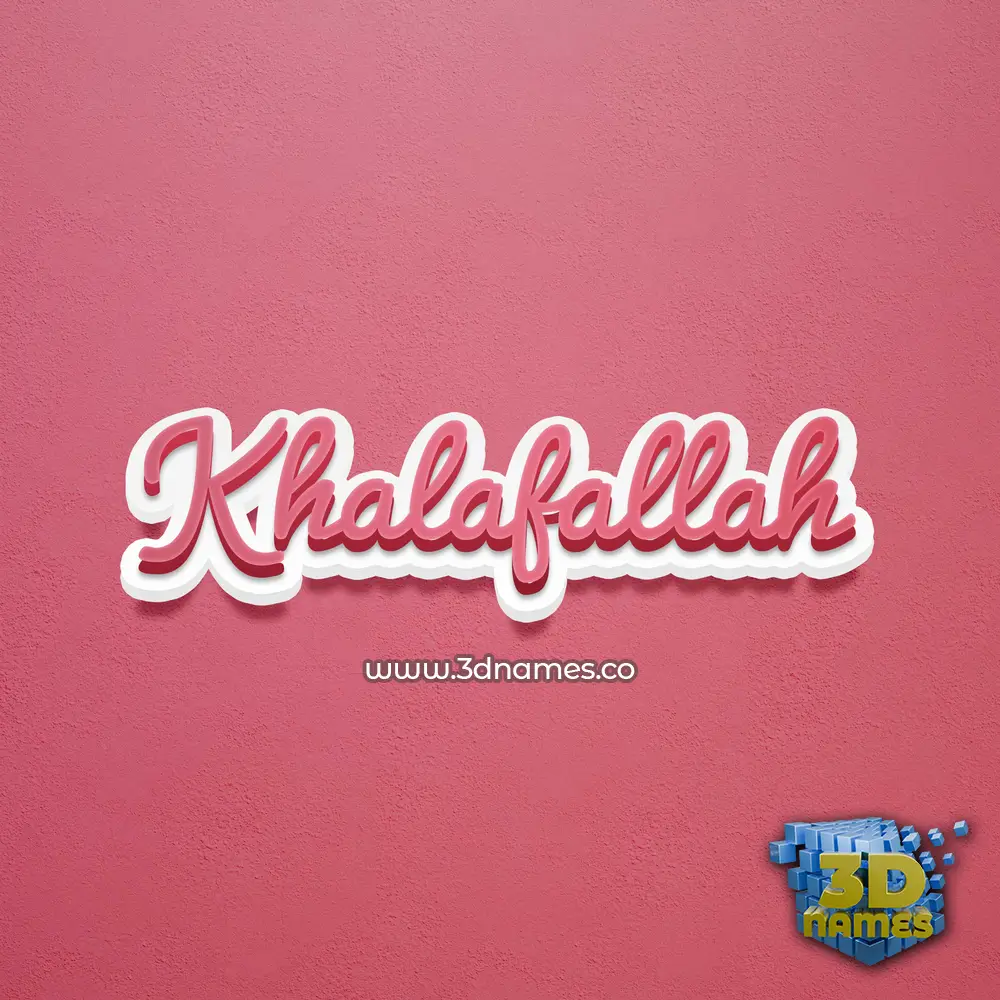 khalafallah in Red Scribble style - 3D name wallpaper khalafallah in Red Scribble style - 3D name wallpaper