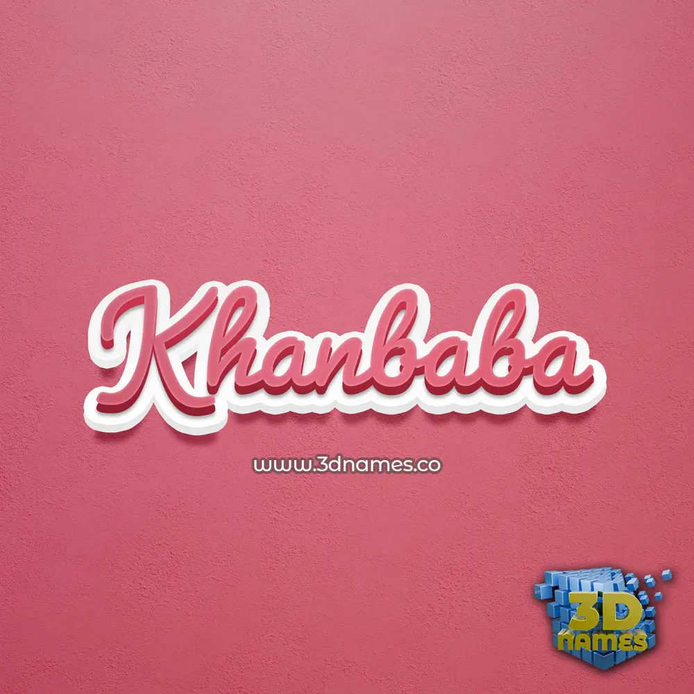 khanbaba in Red Scribble style - 3D name wallpaper khanbaba in Red Scribble style - 3D name wallpaper