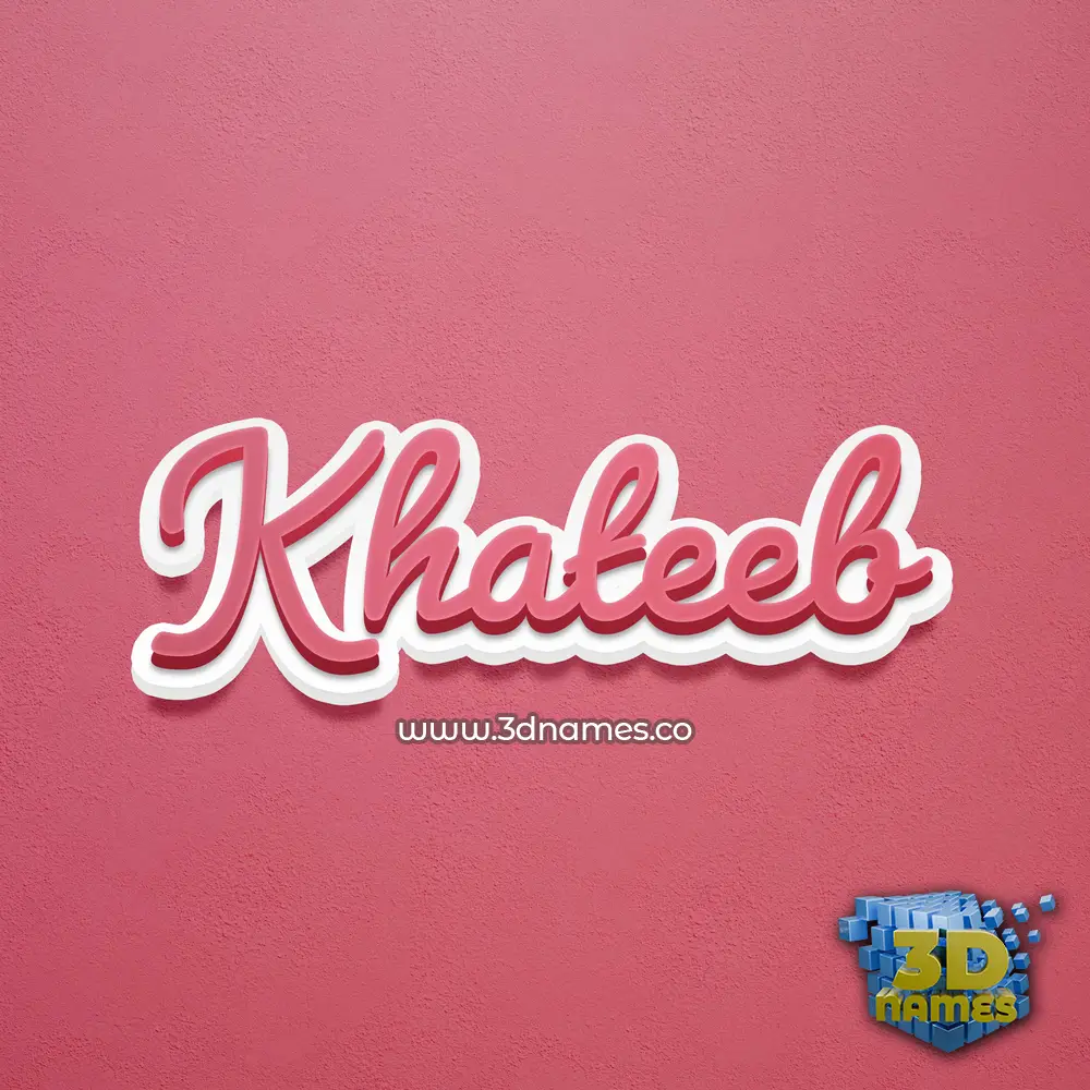 khateeb in Red Scribble style - 3D name wallpaper khateeb in Red Scribble style - 3D name wallpaper