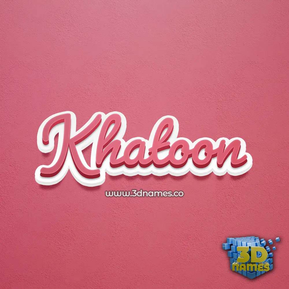 khatoon in Red Scribble style - 3D name wallpaper khatoon in Red Scribble style - 3D name wallpaper