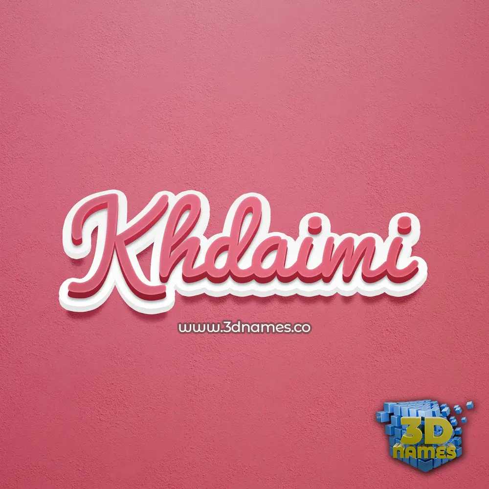 khdaimi in Red Scribble style - 3D name wallpaper khdaimi in Red Scribble style - 3D name wallpaper