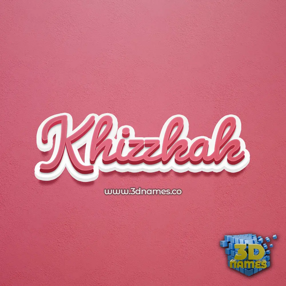 khizzkak in Red Scribble style - 3D name wallpaper khizzkak in Red Scribble style - 3D name wallpaper
