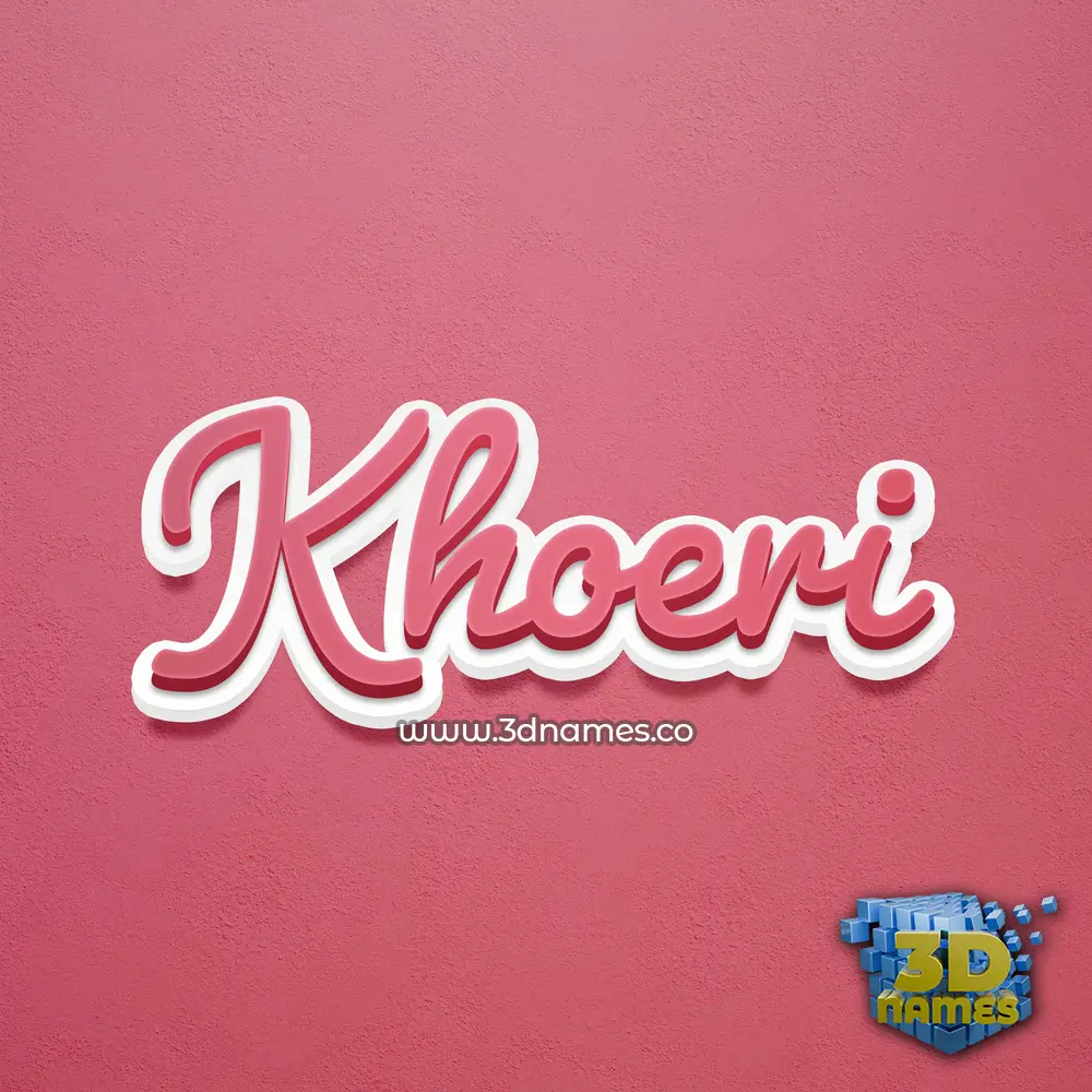 khoeri in Red Scribble style - 3D name wallpaper khoeri in Red Scribble style - 3D name wallpaper