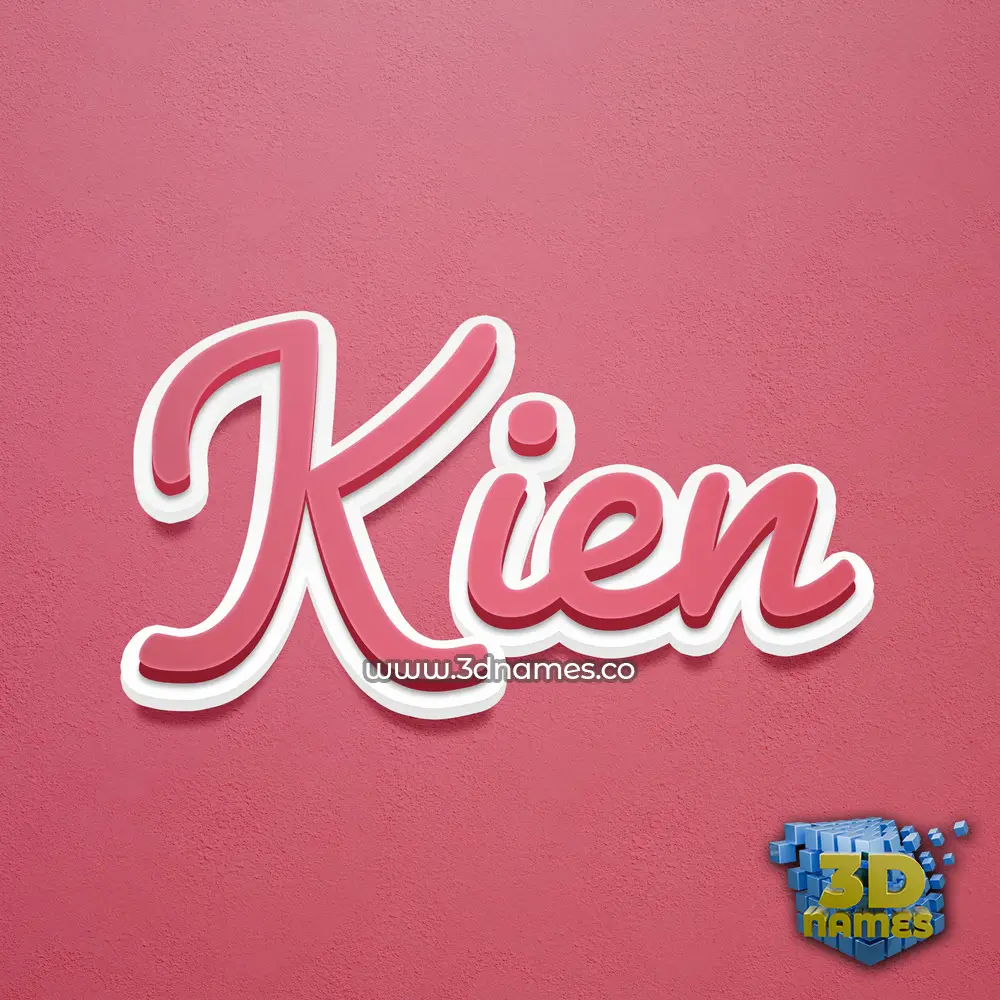 kien in Red Scribble style - 3D name wallpaper kien in Red Scribble style - 3D name wallpaper