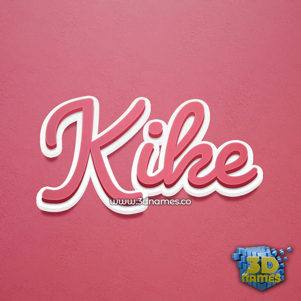 kike in Red Scribble style - 3D name wallpaper kike in Red Scribble style - 3D name wallpaper