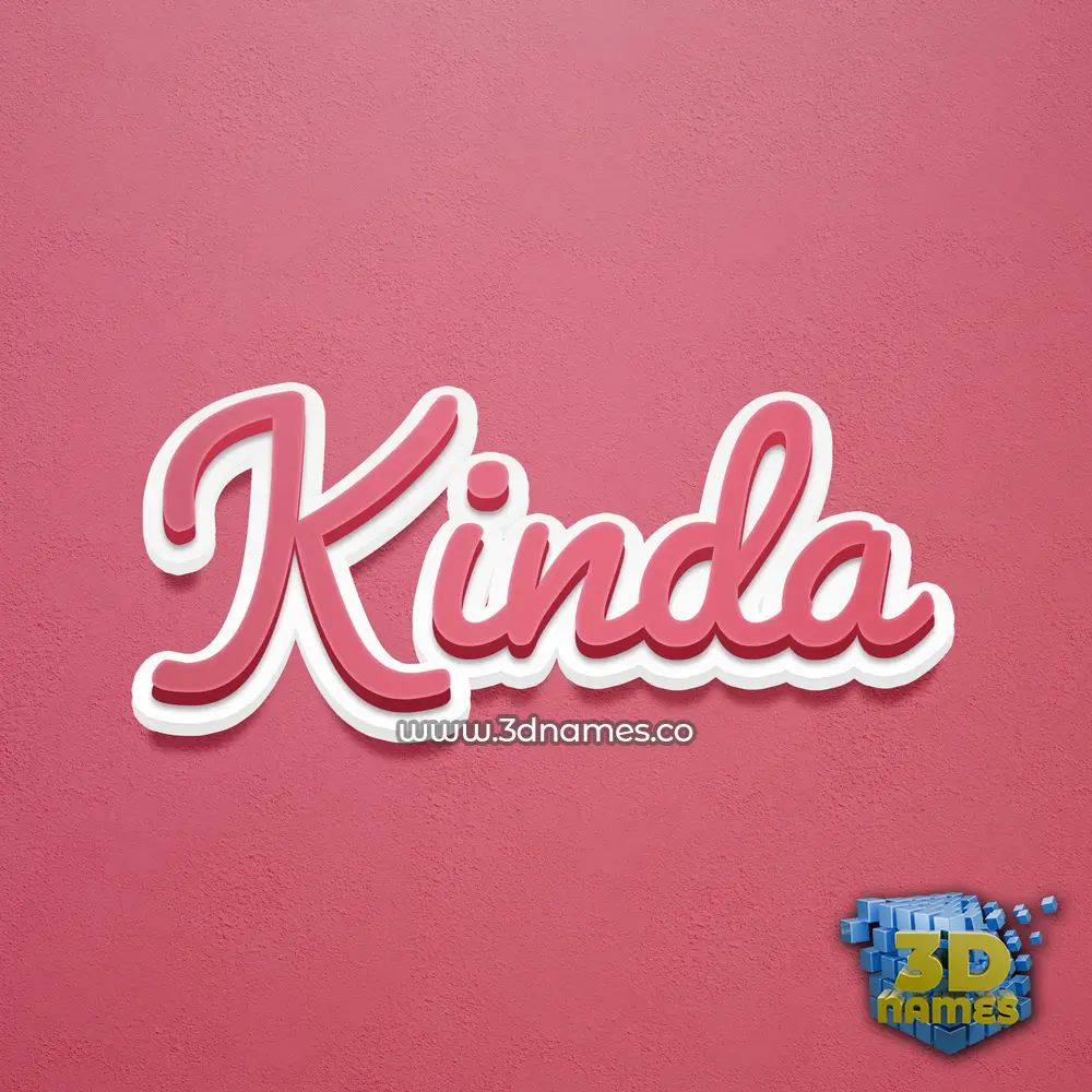 kinda in Red Scribble style - 3D name wallpaper kinda in Red Scribble style - 3D name wallpaper