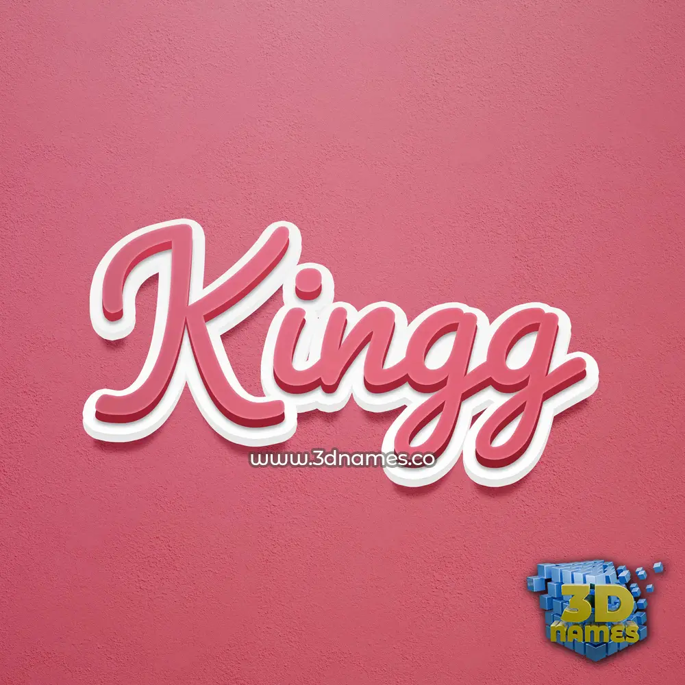 kingg in Red Scribble style - 3D name wallpaper kingg in Red Scribble style - 3D name wallpaper