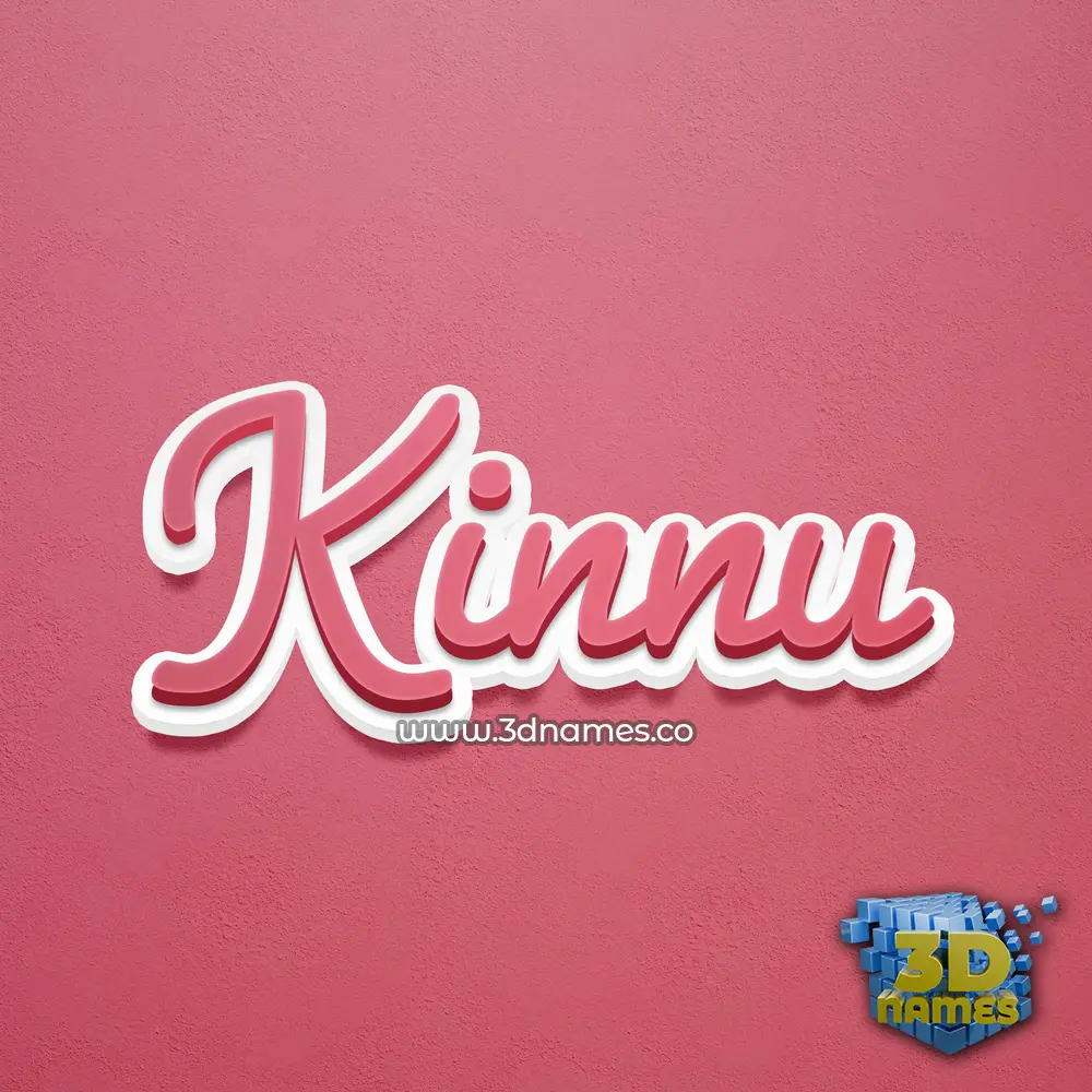 kinnu in Red Scribble style - 3D name wallpaper kinnu in Red Scribble style - 3D name wallpaper