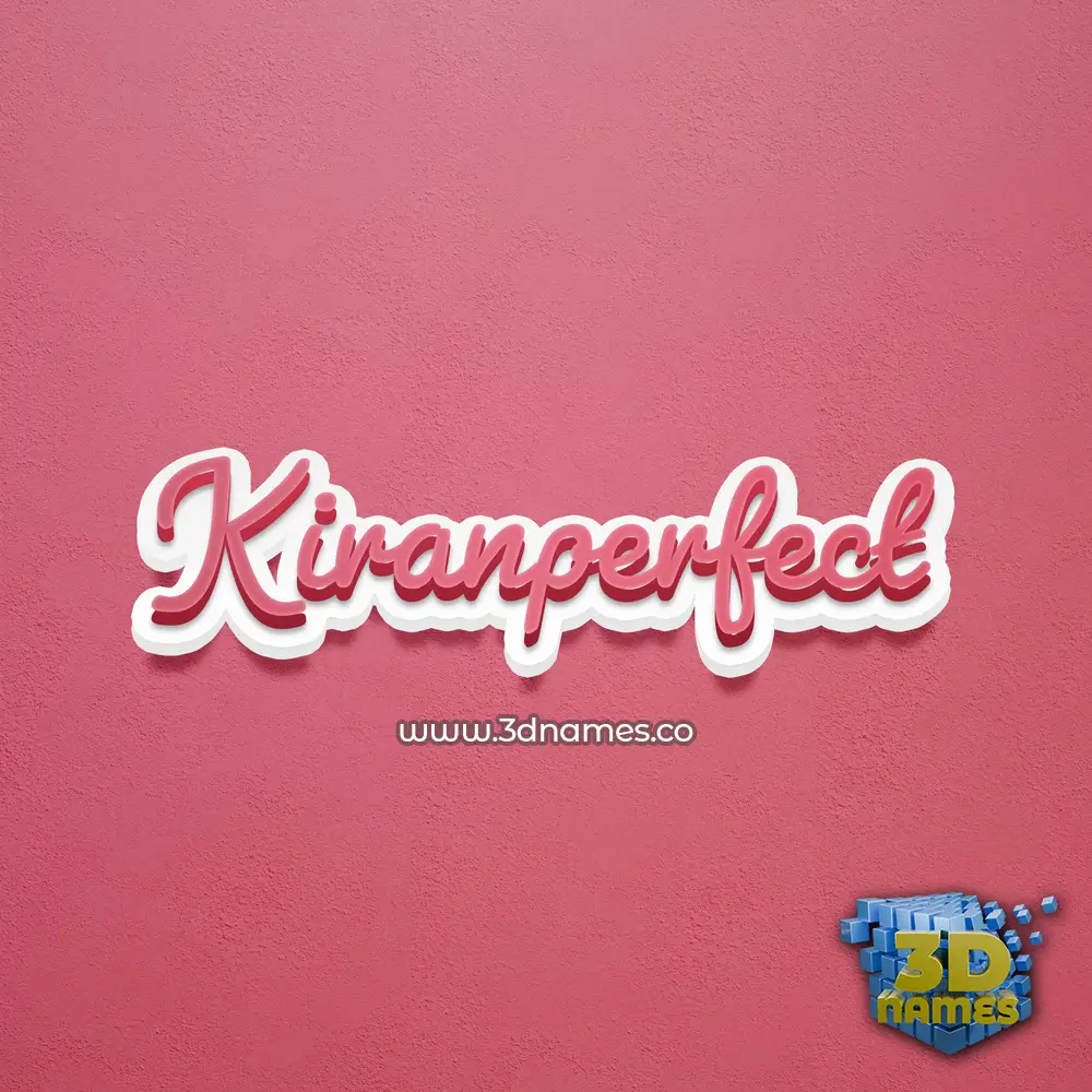 kiranperfect in Red Scribble style - 3D name wallpaper kiranperfect in Red Scribble style - 3D name wallpaper