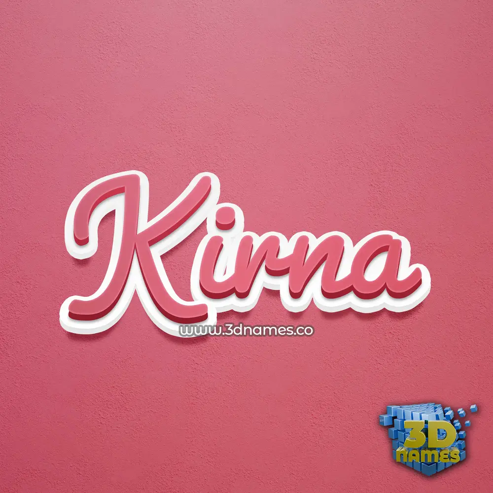kirna in Red Scribble style - 3D name wallpaper kirna in Red Scribble style - 3D name wallpaper