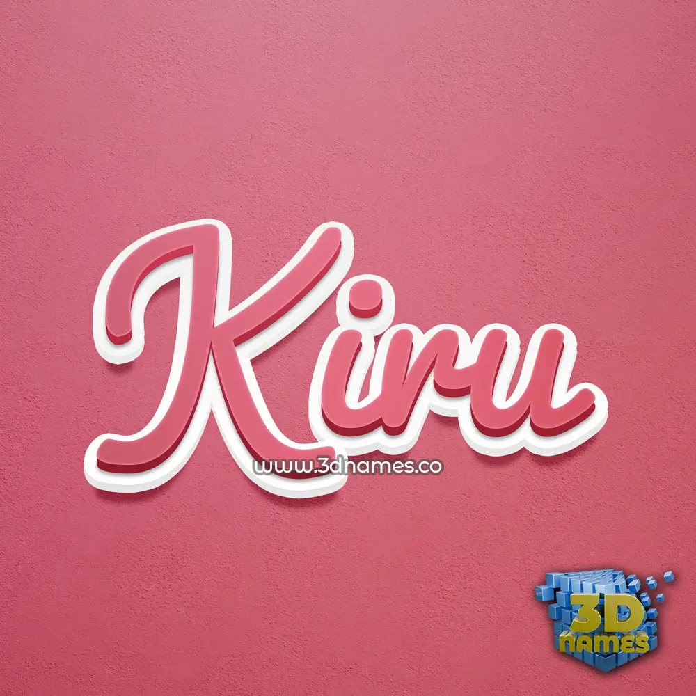 kiru in Red Scribble style - 3D name wallpaper kiru in Red Scribble style - 3D name wallpaper
