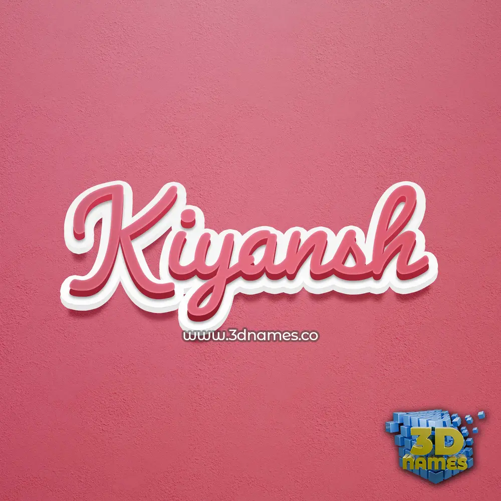 kiyansh in Red Scribble style - 3D name wallpaper kiyansh in Red Scribble style - 3D name wallpaper