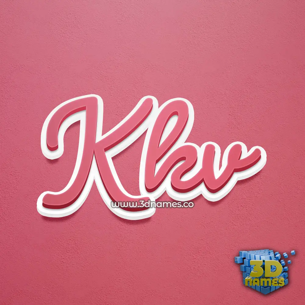 kkv in Red Scribble style - 3D name wallpaper kkv in Red Scribble style - 3D name wallpaper