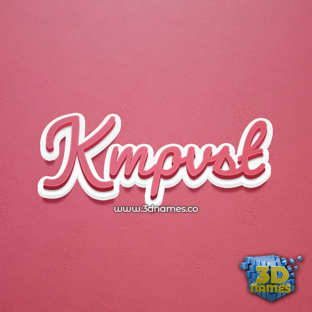 kmpvst in Red Scribble style - 3D name wallpaper kmpvst in Red Scribble style - 3D name wallpaper