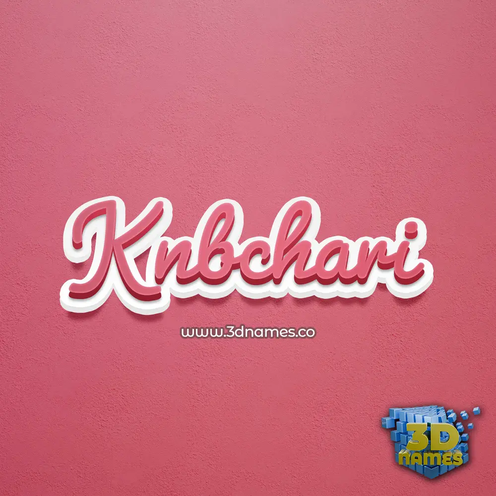 knbchari in Red Scribble style - 3D name wallpaper knbchari in Red Scribble style - 3D name wallpaper