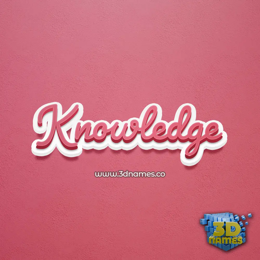 knowledge in Red Scribble style - 3D name wallpaper knowledge in Red Scribble style - 3D name wallpaper