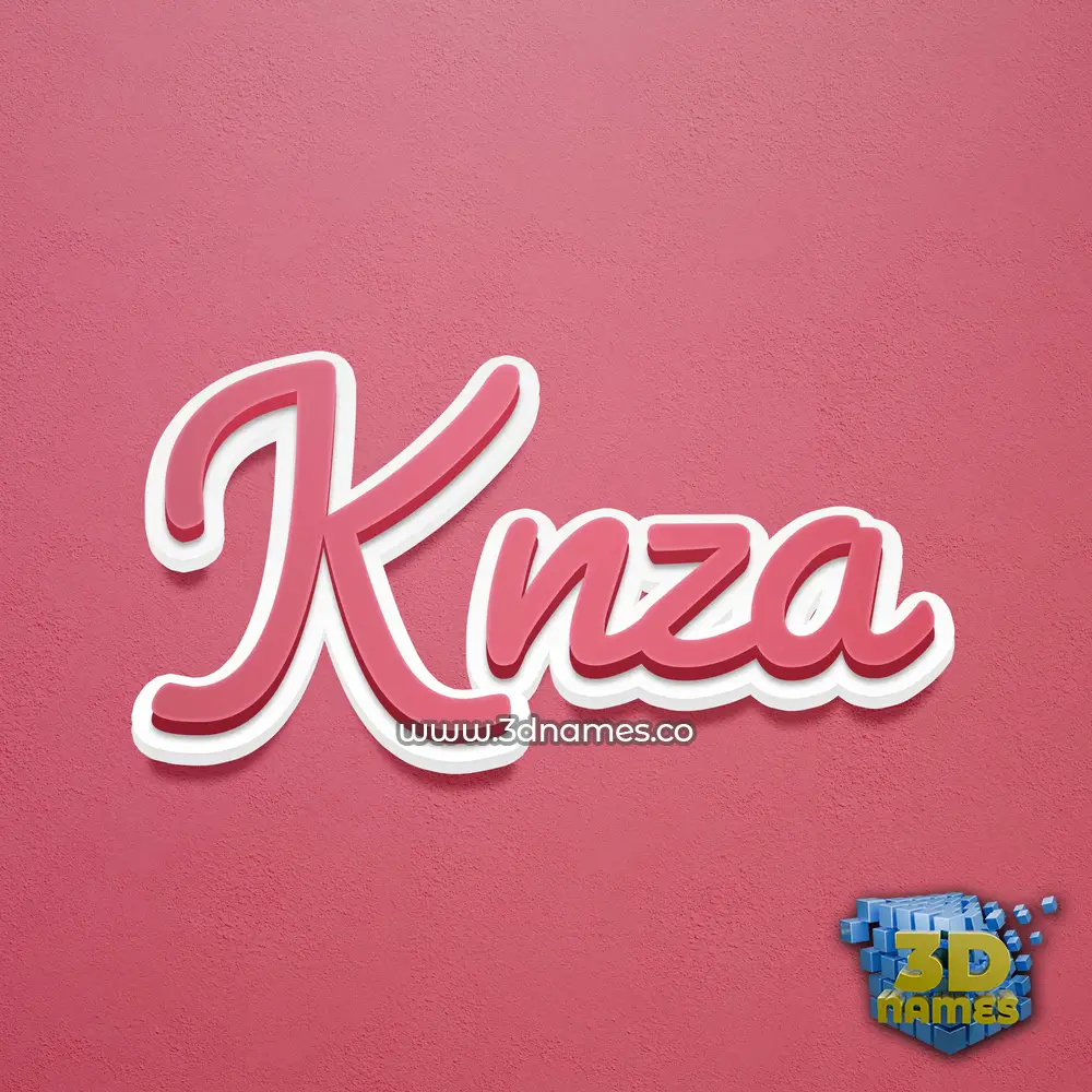knza in Red Scribble style - 3D name wallpaper knza in Red Scribble style - 3D name wallpaper