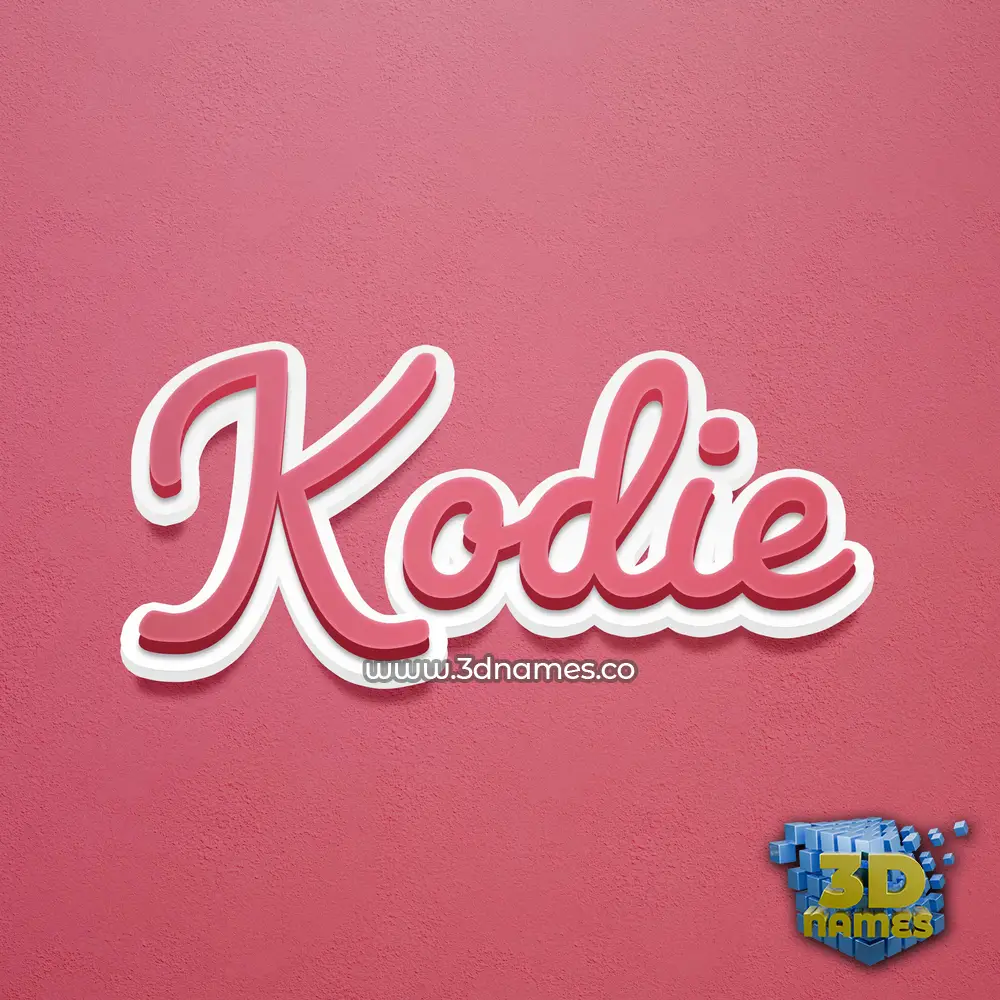 kodie in Red Scribble style - 3D name wallpaper kodie in Red Scribble style - 3D name wallpaper