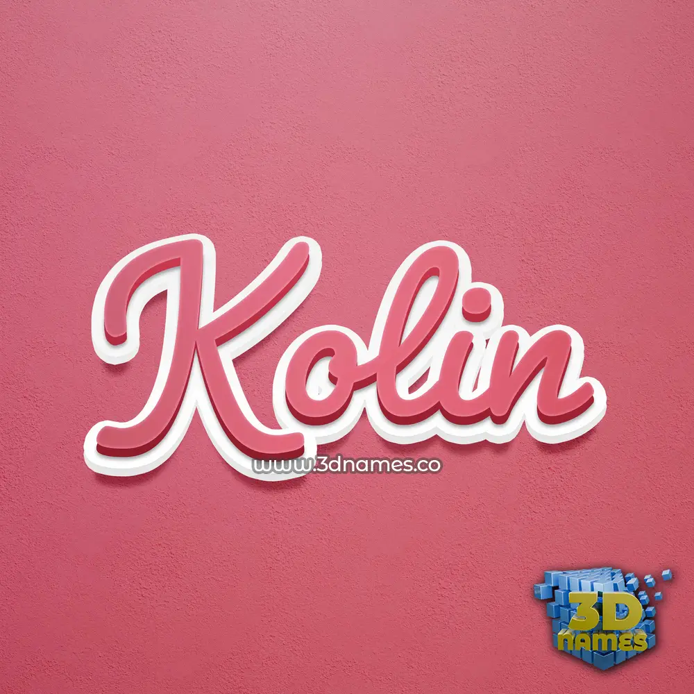 kolin in Red Scribble style - 3D name wallpaper kolin in Red Scribble style - 3D name wallpaper