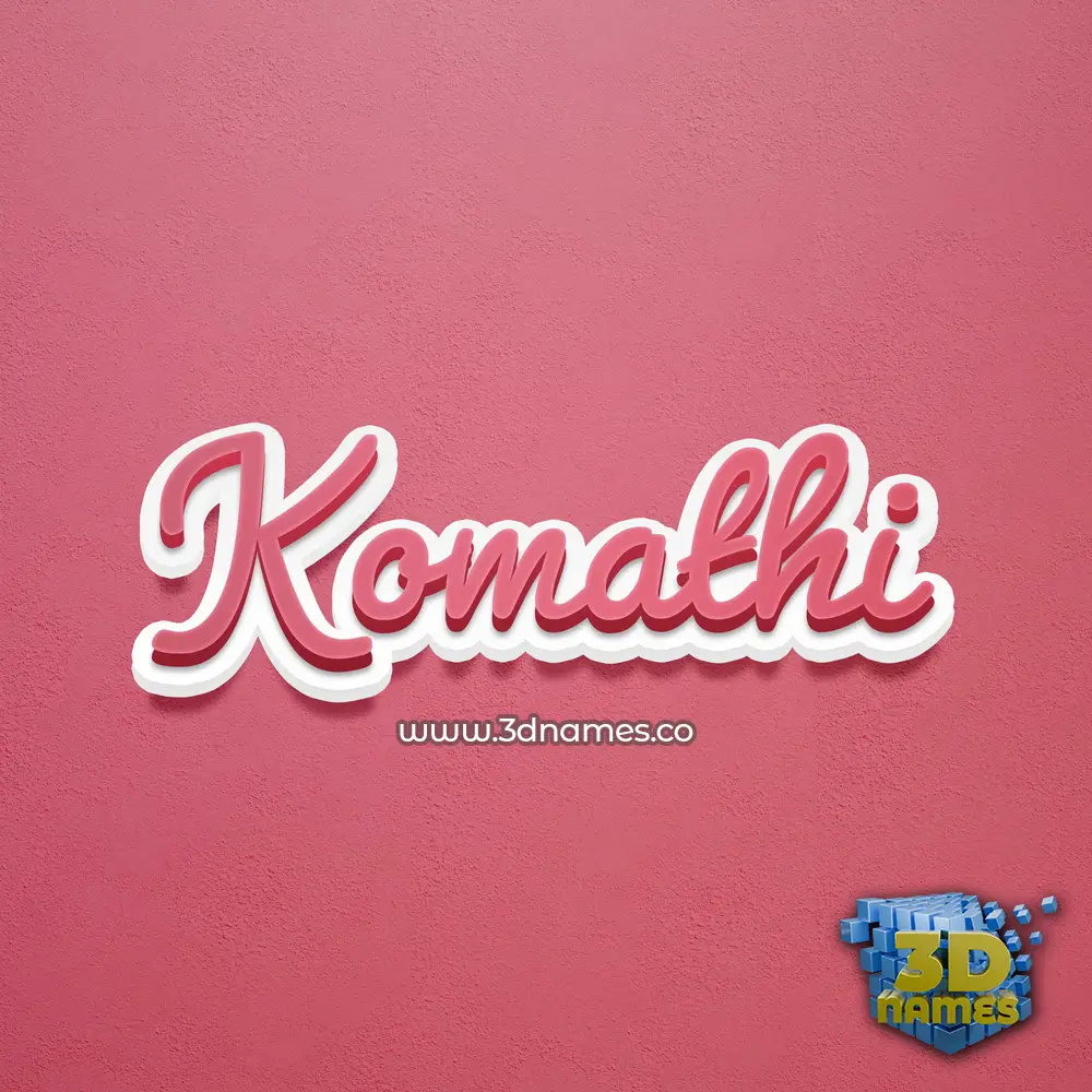 komathi in Red Scribble style - 3D name wallpaper komathi in Red Scribble style - 3D name wallpaper