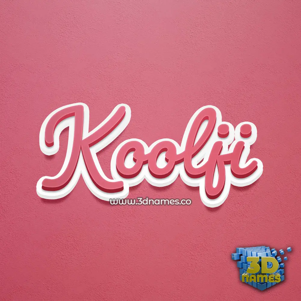 koolji in Red Scribble style - 3D name wallpaper koolji in Red Scribble style - 3D name wallpaper