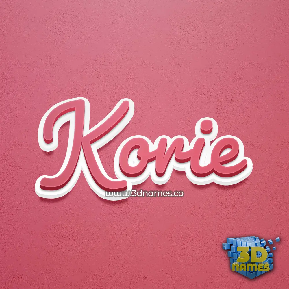 korie in Red Scribble style - 3D name wallpaper korie in Red Scribble style - 3D name wallpaper