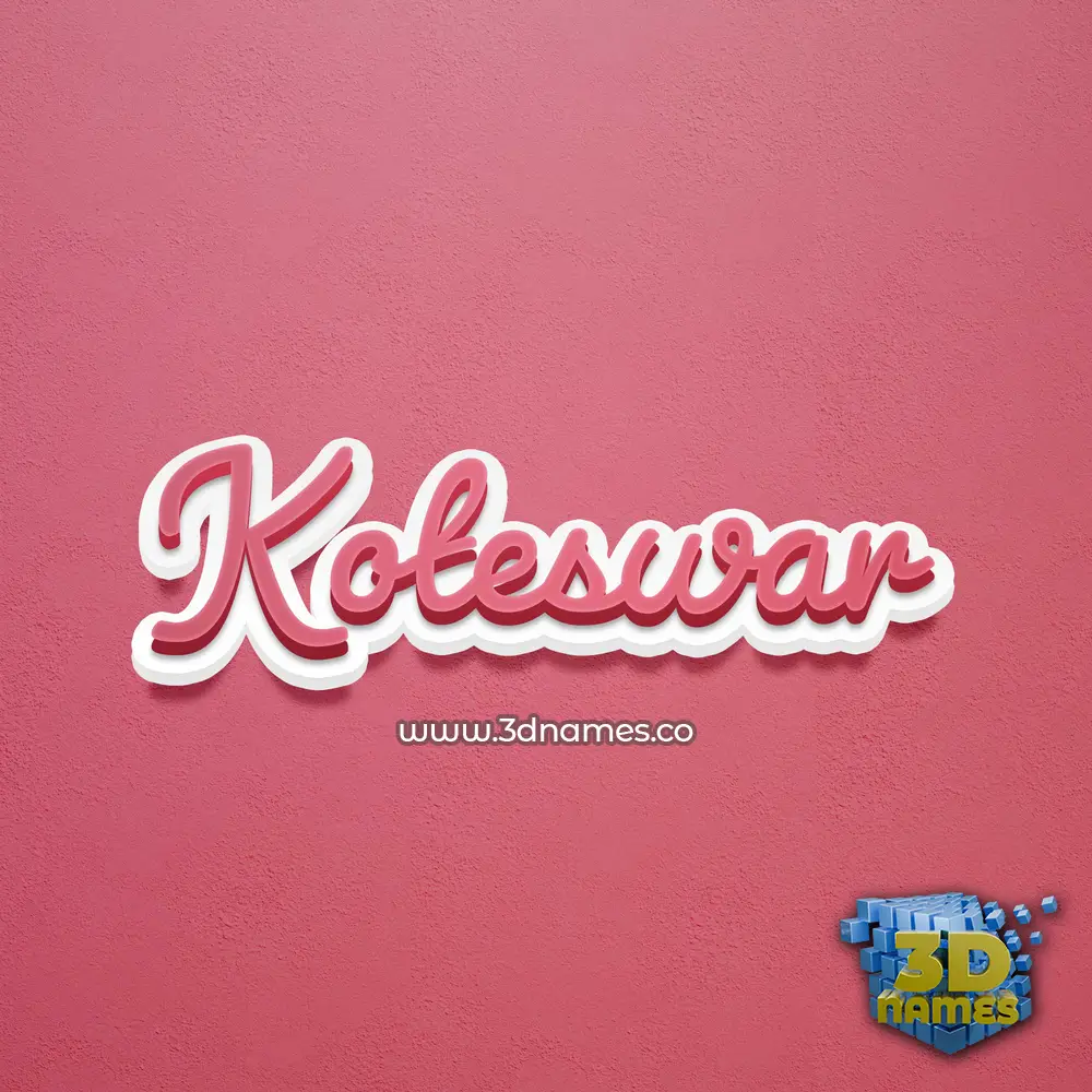koteswar in Red Scribble style - 3D name wallpaper koteswar in Red Scribble style - 3D name wallpaper