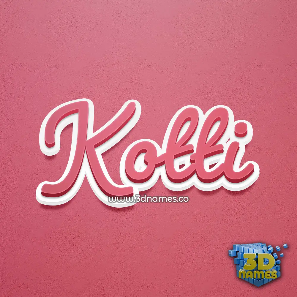 kotti in Red Scribble style - 3D name wallpaper kotti in Red Scribble style - 3D name wallpaper