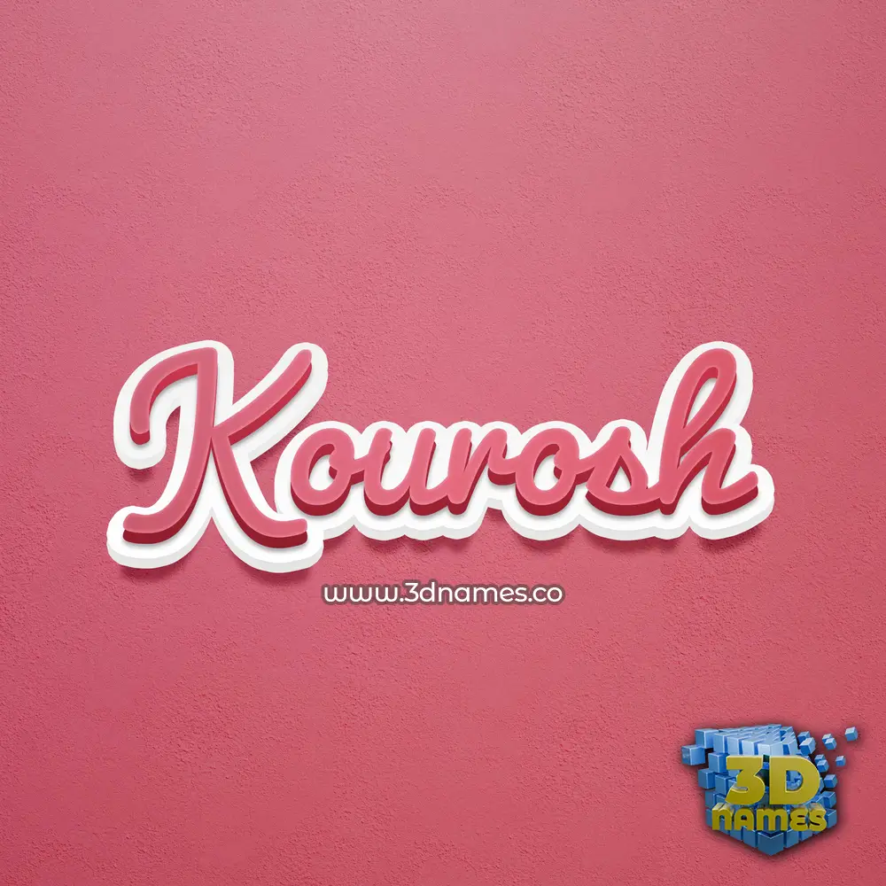 kourosh in Red Scribble style - 3D name wallpaper kourosh in Red Scribble style - 3D name wallpaper
