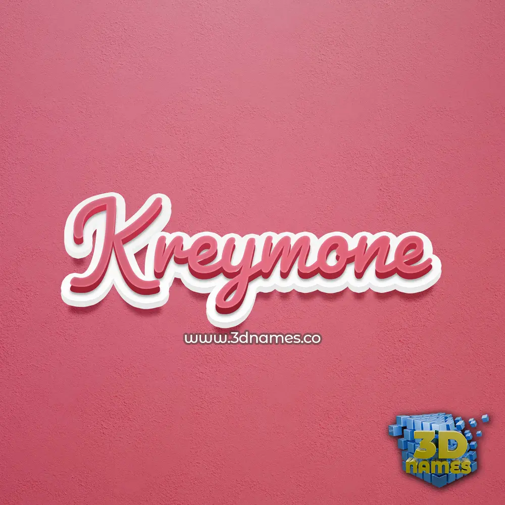 kreymone in Red Scribble style - 3D name wallpaper kreymone in Red Scribble style - 3D name wallpaper